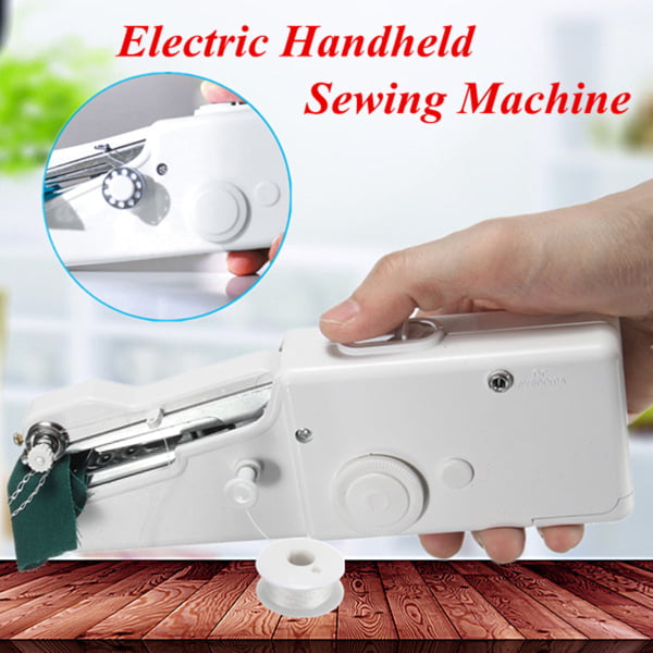 Mini Singer Stitch Portable Cordles Electric Handheld Sewing Machine Home kit 