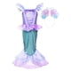 thumbnail image 2 of Disfraz de sirena de princesa JerrisApparel para niñas 8 morado con diadema, 2 of 2