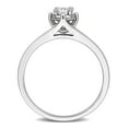 thumbnail image 4 of Created Forever Women's 1/4ct TW Lab-Grown Diamond Sterling Silver Solitaire Engagement Ring, 4 of 7
