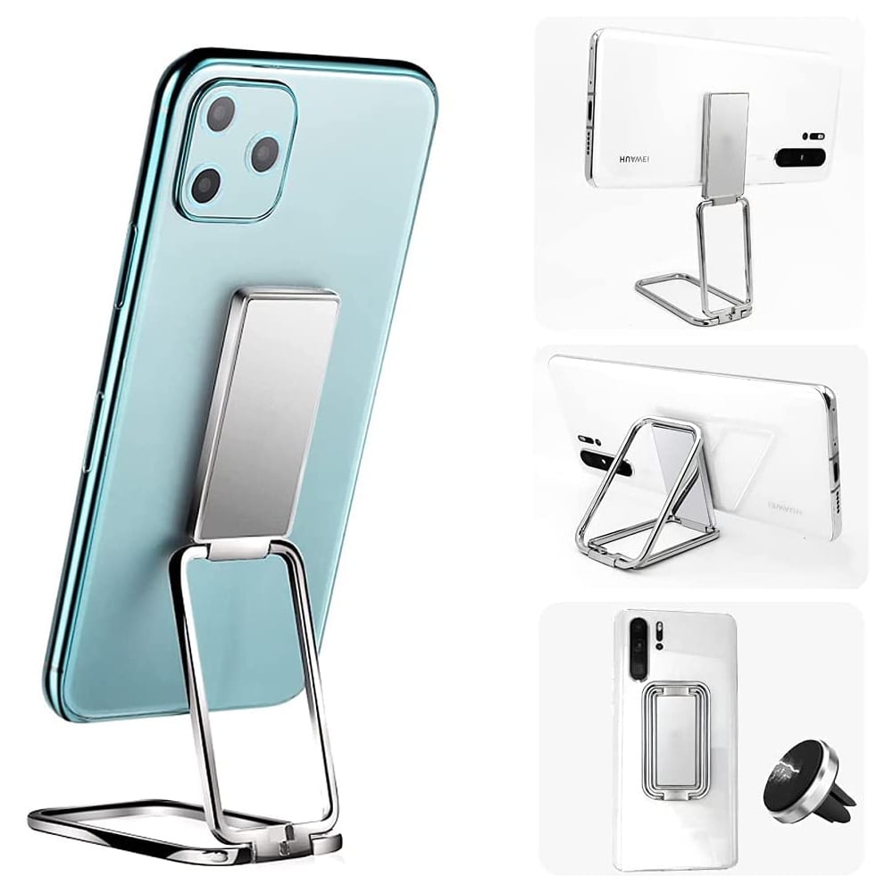 Folding Mobile Phone Holder Ring Telescopic Buckle Car Metal