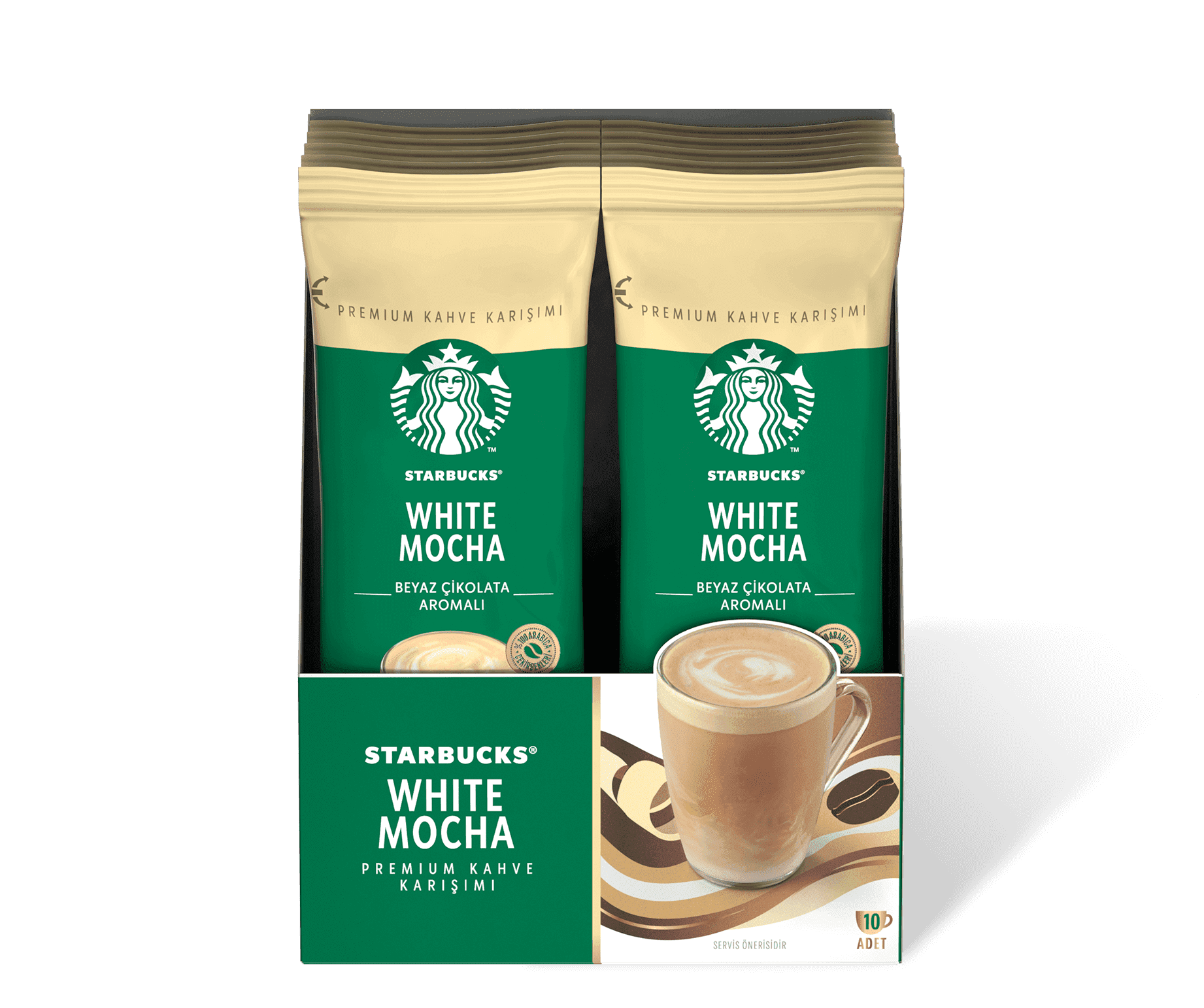 Starbucks Vanilla Latte Premium Coffee Mix, 100% Arabica, 10