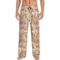 thumbnail image 2 of Lsque Seashells Print Men's Pajama Pants, Lounge Pant - Comfortable Home Wear,Elastic Waistband, Stylish Design-XX-Large, 2 of 9