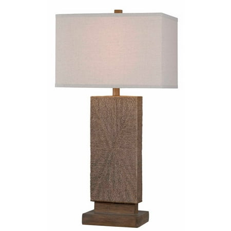 Kenroy Home Raffia Table Lamp, Toasted Almond