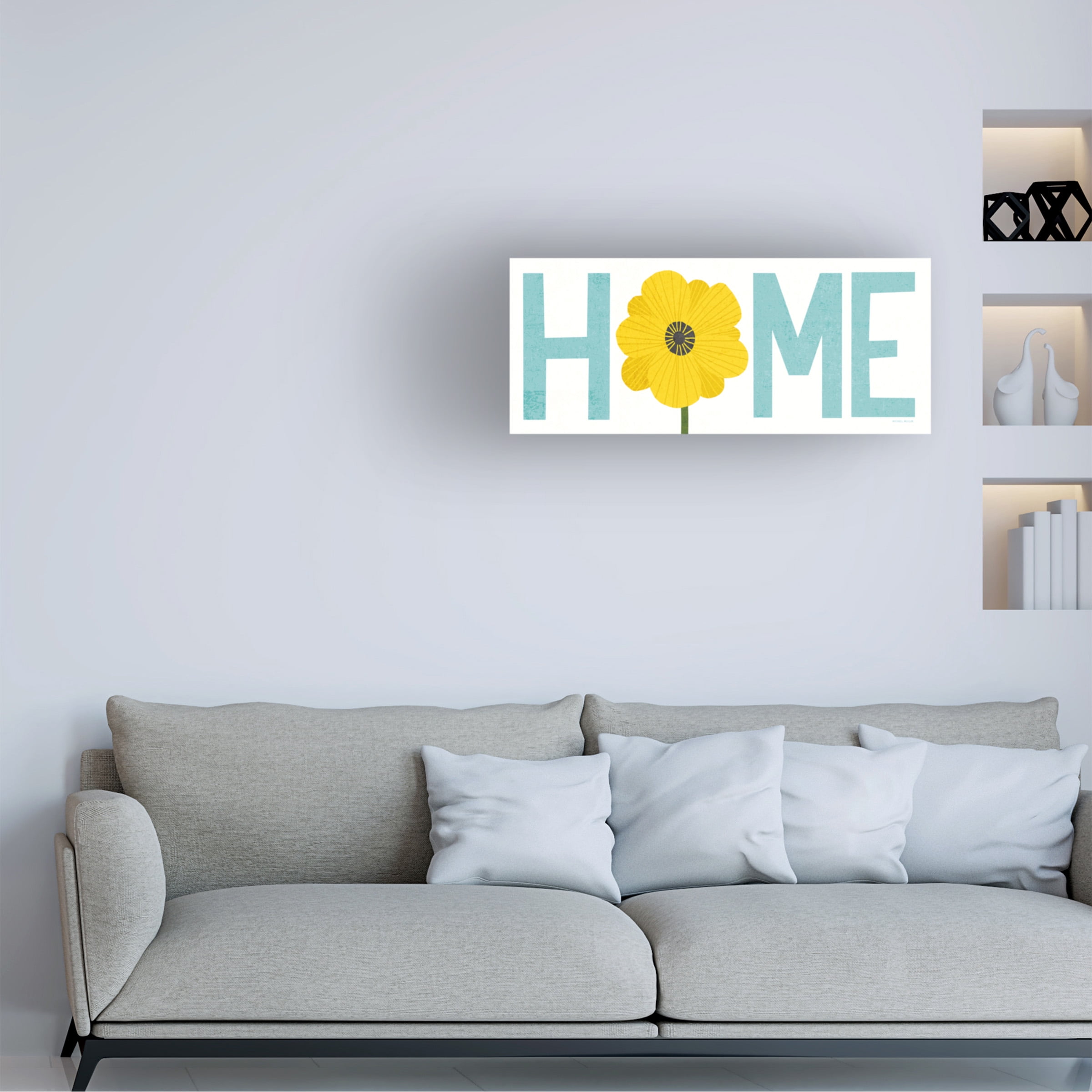Trademark Fine Art 'Seaside Bouquet Home' Canvas Art by Michael Mullan