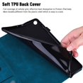 thumbnail image 5 of Dteck Case for Samsung Galaxy Tab A 8.0 2019 Model (SM-T290/T295), Multiple Viewing Angles Stand Folio Cover with Pocket,Blue, 5 of 6