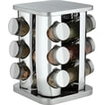 thumbnail image 1 of Trudeau 12-Bottle Square Spice Carousel, Stainless Steel, Unfilled, 1 of 5