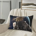 thumbnail image 6 of Fotbe Astronaut Pillow Cases - Envelope Closure - Luxury, Extra Soft, Cooling Pillow Covers - Wrinkle, Fade, Stain Resistant-20"x30", 6 of 8