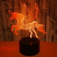 thumbnail image 1 of DAMAIE [ 7 Colors/3 Working Modes/Timer Function ] Remote and Touch Control Horse Night Lights, Dimmable LED Bedside Lamp for Children and Kid's Room, 1 of 4