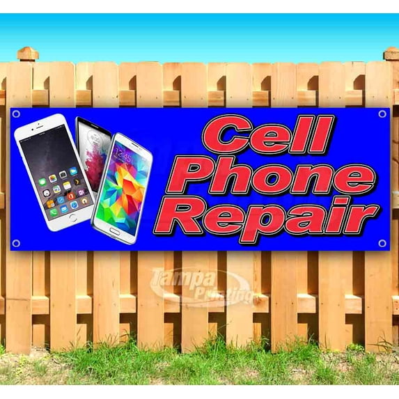 Cell Phone Repair 13 oz Vinyl Banner With Metal Grommets