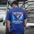 thumbnail image 2 of 250 Anniversary 250th Anniversaryth American Flag Patriotic 250 Years T Shirts Men (Blue,XL), 2 of 6