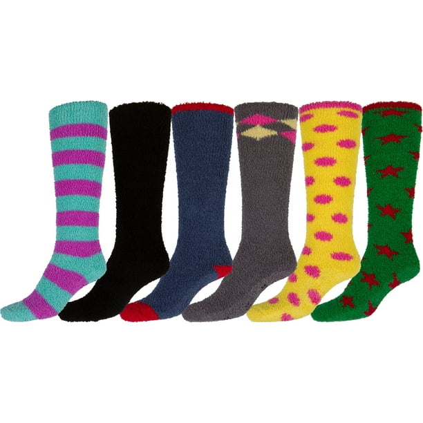 Sakkas Sakkas Womens Super Soft AntiSlip Fuzzy Knee High Socks Value