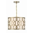 thumbnail image 5 of 2265-AG Crystorama Lighting Jennings - Three Light Pendant in Traditional and Contemporary Style - 18.25 Inches Wide by 15 Inches High-Aged Brass, 5 of 9