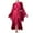 A-Wine491, variant on Women's Robes Feather Trim Long Satin Kimono Bathrobe Soft Satin Tie Waist Loungewear Sleepwear,Size L