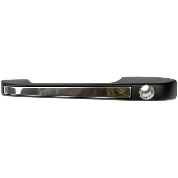 Dorman 77086 Front Driver Side Exterior Door Handle for Specific Volkswagen Models, Smooth Black With Chrome Insert