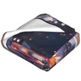thumbnail image 2 of Bixox Fleece Blanket Astronaut In Cosmic Garden Pattern Super Soft Double-Sided Microfiber Flannel Blanket for Sofa, Bed, Couch,Suitable for All Seasons - 80"x60", 2 of 5