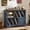 Blue, variant on LELELINKY Large Record Player Stand Holds 450 Albums, 39" Farmhouse Wood Storage Cabinet with Barn Doors for Living Room, Green