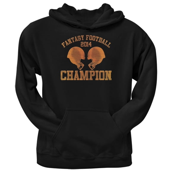 Fantasy Football Champion 2014 Black Adult Pullover Hoodie