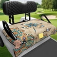 thumbnail image 4 of XYZCANDO Golf Cart Seat Covers Universal Breathable, Compatible with Sports Golf Cart Seats Golf Cart Seat Towel Protector(Dragonfly Mandala), 4 of 8