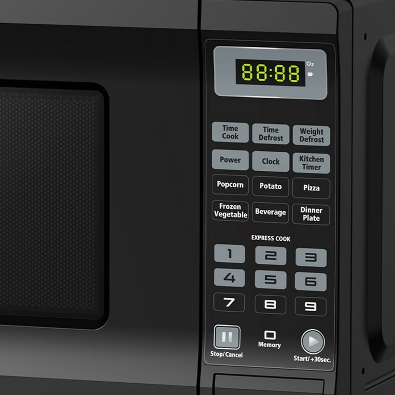 BLACK+DECKER 0.7-cu ft 700-Watt Countertop Microwave (Stainless Steel) in  the Countertop Microwaves department at