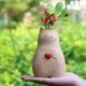 thumbnail image 1 of Jarrón De Gato De Madera Hecho A Mano Jarrón de madera hecho a mano con forma de gato, bonito jarrón hecho a mano de madera maciza, regalo para amantes de los gatos, decoración del hogar, 1 of 8