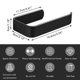 thumbnail image 3 of Minimal Punching Free Bathroom Tissue Rack Acrylic Roll Paper Hanging Rack Portable Roll Paper Creative Tissue Rack, 3 of 5