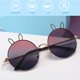 thumbnail image 5 of Gafas de sol para niños, gafas de sol polarizadas de metal redondas con orejas de conejo para niñas y niños de 5 a 16 años, 5 of 5