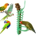 thumbnail image 1 of Xihbxyly Juguete de Alimentación para Loros, Diseño de Tenedor de Fruta, Soporte de Plástico Verde, Jaula Colgante, Accesorio de Enriquecimiento para Pájaros, Diversión Interactiva, Tamaño de 25 Cm,, 1 of 4