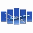 thumbnail image 1 of Cuadro Decorativo Avión Boeing 737 Max Juego De 5 Piezas 150x80cm Ideal Para Oficina Sala Estudio Decoración Moderna, 1 of 5