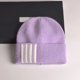 thumbnail image 5 of Gorro de punto para hombres, mujeres y niños, gorros de invierno, gorros clásicos cálidos para uso diario, gorro de lana a rayas simple, 5 of 6