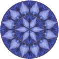 thumbnail image 1 of Ahgly Company Machine Washable Indoor Round Transitional Light Slate Blue Area Rugs, 3' Round, 1 of 7