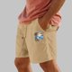 thumbnail image 4 of Pantalones Cortos para Hombre Cintura Elástica con Bolsillos Color Sólido Casual Cordón Suelto Pantalones Cortos de Ejercicio, 4 of 4