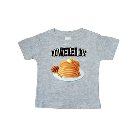 

Inktastic Powered by Pancakes Gift Baby Boy or Baby Girl T-Shirt