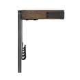 thumbnail image 3 of Alaterre Furniture Kyra 42 in.L Oak and Metal Coat Hook with Shelf and Bench Set, 3 of 13
