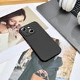 thumbnail image 2 of Silicone Case for iPhone 15 6.1 Inches, Fine Hole Scratch Proof, Shock Proof Fingerprint All-Round Protection Mobile Phone Case(Black), 2 of 13