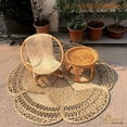 thumbnail image 3 of Boho Large Area Rug 4 ft Round Seagrass Handwoven Natural Fiber Rug for Living Room Bedroom Kitchen Soft Woven Rug Home Decor, 3 of 7