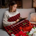 thumbnail image 4 of Throw Blanket Fleece Throw Blanket 40x50in, Merry Christmas Bird Poinsettia Soft Lightweight Bed Blankets Farm Berry Red Black Buffalo Plaid Fuzzy Couch Blankets for All Season, 4 of 8