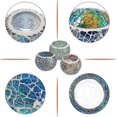 thumbnail image 4 of Set Of 6 Mosaic Glass Tea Light Candle Holders, Decorative Votive Candle Stand, Round Candle Holder Centerpieces For Table, Wedding, Party, Home Decor, 4 of 5