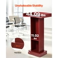 thumbnail image 5 of VEVOR Podium Stand, 41-Inch Wooden Lectern, Laptop Desk with Wide Reading Surface and Storage Shelf, Edge Stopper, Elegant Design, Flool-Standing, for Classroom, Conference, Church, and Presentation, 5 of 9