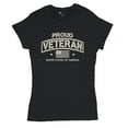 thumbnail image 5 of Proud Veteran T-Shirt Veteran's Day Military Honor US Flag Army Air Force RED Friday American Patriot Women's Tee, 5 of 7