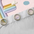 thumbnail image 4 of Manfei Cute Bow Ribbon Curtains Pack of 2 (42x84 Each),3D Rainbow Balloon Curtains Blackout,First Letter E Bedroom Curtains For Girls,Super Cozy Room Decor, 4 of 6