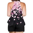 thumbnail image 4 of JSheng Casual Tank Top for Women Women's Non Positioning Printed Loose T-shirt Fashionable Casual Sleeveless Top Black L, 4 of 5