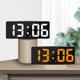 thumbnail image 1 of Reloj despertador digital Lifetechs con pantalla de temperatura multifuncional, control de voz, función anti-molestias, reloj LED de escritorio para el hogar., 1 of 8