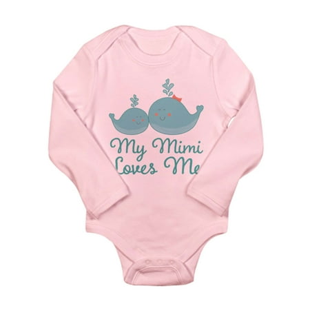 

CafePress - My Mimi Loves Me - Long Sleeve Infant Bodysuit