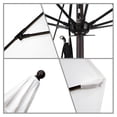 thumbnail image 3 of 11' Venture Series Patio Umbrella With Matted White Aluminum Pole Fiberglass Ribs Pulley Lift With Sunbrella 1A True Blue Fabric, 3 of 3