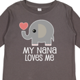 thumbnail image 4 of Inktastic Nana Loves Me for Grandkids Boys or Girls Long Sleeve Toddler T-Shirt, 4 of 5