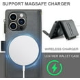 thumbnail image 4 of Étui Portefeuille FLIPALM pour iPhone 14 Pro(6.1"), Compatible avec Chargeur MagSafe, Protection Zippée en Cuir PU, 4 of 5