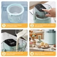 thumbnail image 3 of VAVSEA 1.6 Qt Ice Cream Maker, Easy Make Ice Cream Machine, Make Homemade Ice Cream, Gelato, Sorbet, Frozen Yogurt, Automatic No Salt/Ice Needed, Digital Controls, Healthy Recipe Guide, 3 of 9