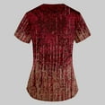 thumbnail image 3 of Birdeem Mode de la Saint-Patrick pour Femmes, Col en V, Décontracté, Manches Courtes, Imprimé, Poches, Hauts Blouse pour Dames, 3 of 5