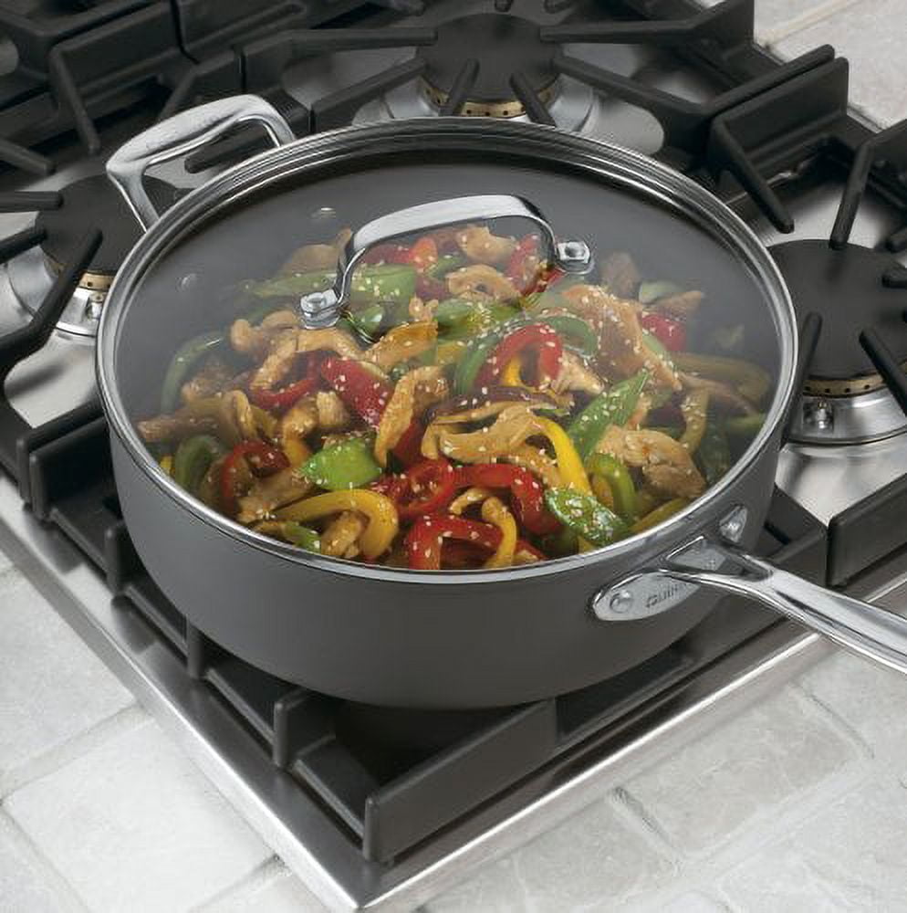 Chef's Classic™ Stainless 5.5 Quart Sauté Pan with Helper Handle & Cover