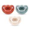 NUK First Choice Comfy 100% Silicone Pacifier, 0-6 months, 3 pack